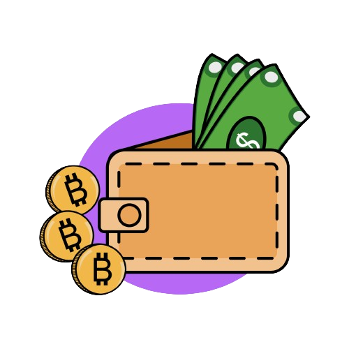C
Crypto wallet suitable for economic illustration