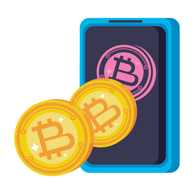 Golden bitcoins Trade using phone